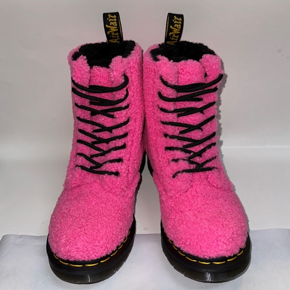 Dr. Martens Air Wair 1460 Pascal Boots Clash Pink 27822682 Womens Size 7 - Picture 9 of 10